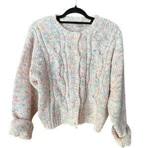 Cotton Candy T Swift inspired oversized cardigan sweater l SIZE MEDIUM